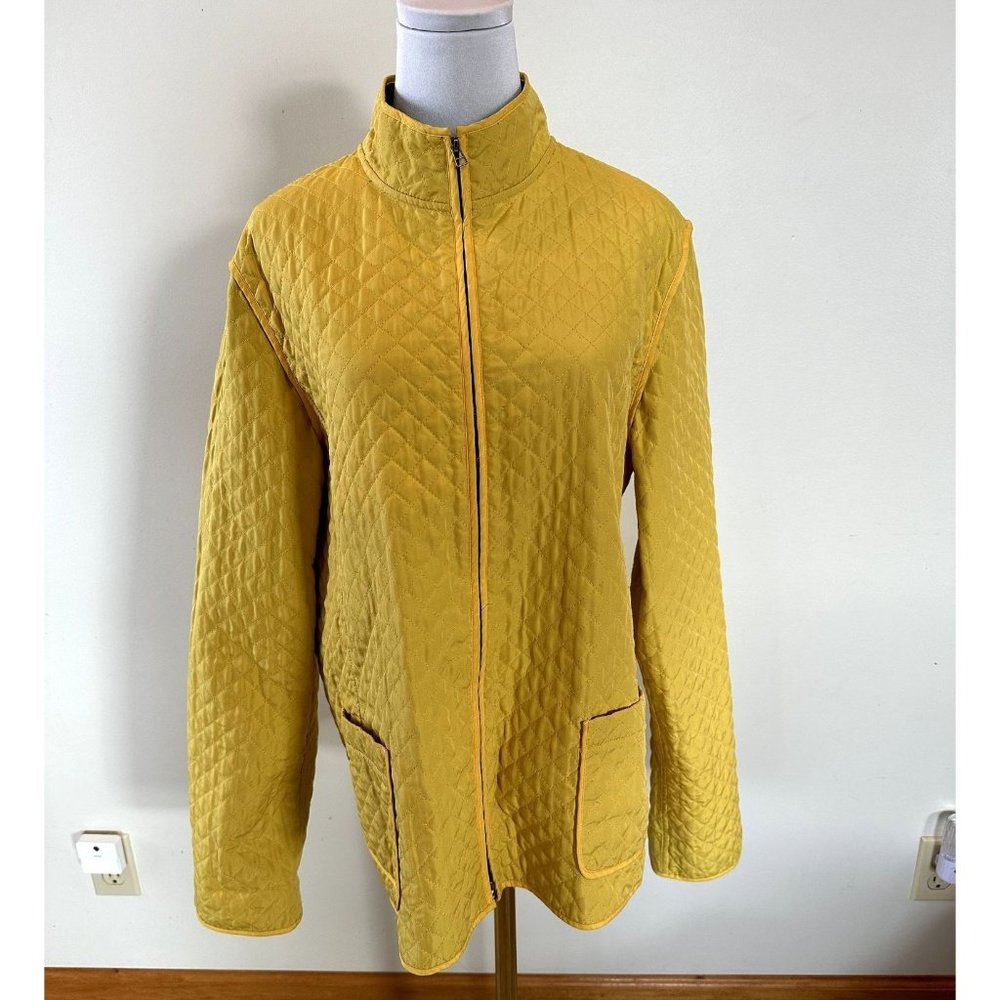 Norton McNaughten XL Quilted Lightweight Jacket, zipper with pockets